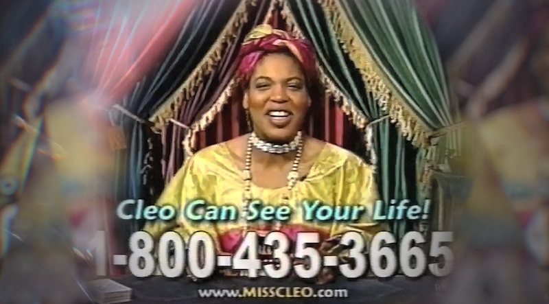 image of 1990s miss cleo infomercial