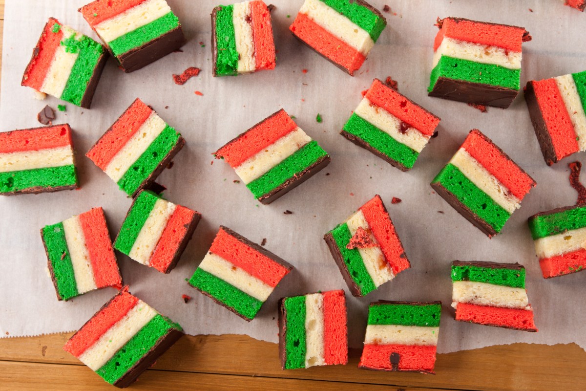 Italian rainbow cookies