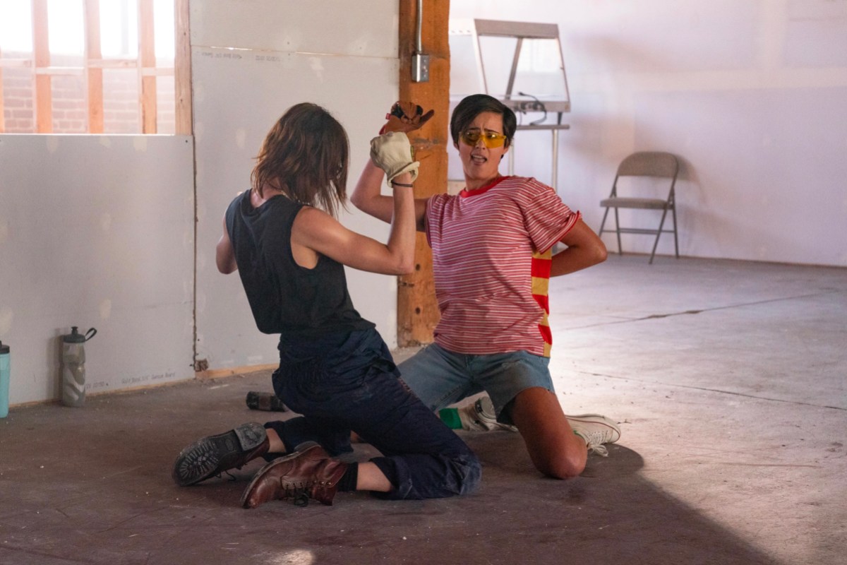 Finley and Shane dance like Magic Mike while doing demolition on The L Word: Generation Q