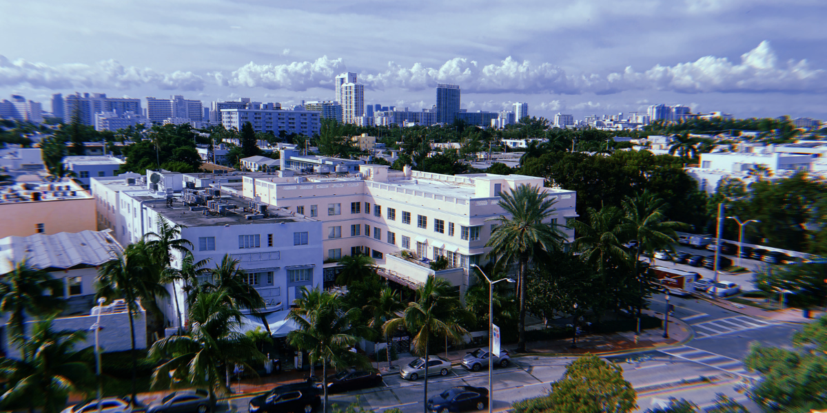 Hotel view of a South Beach Street