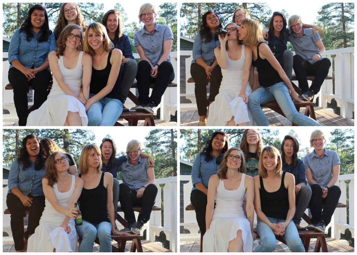 Four image collage of the 2014 Senior Staff
