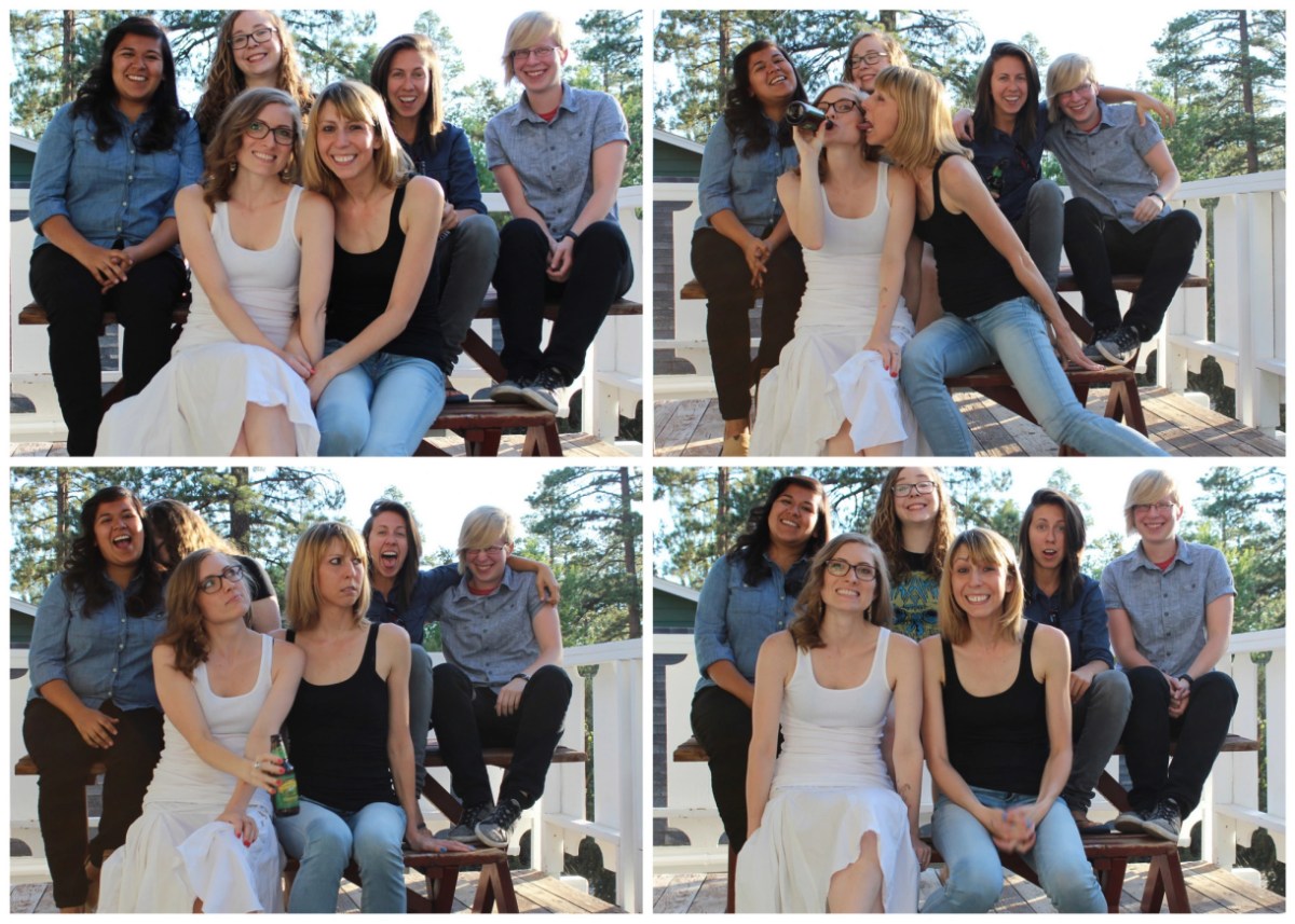 Four image collage of the 2014 Senior Staff