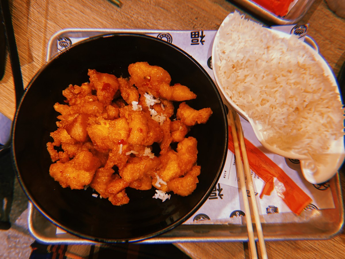 Sweet and Spicy chicken from 1-800-Lucky