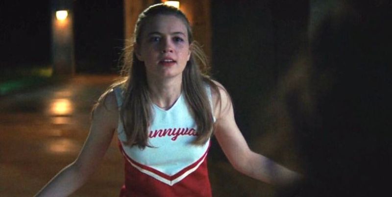 Sam in her cheerleading uniform in Fear Street Part One.
