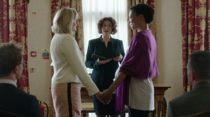 Caroline and Kate wedding in "Last Tango in Halifax"