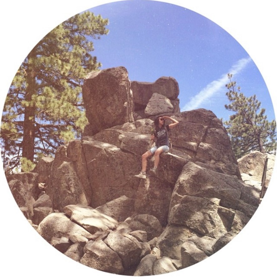 Alex on top of a rock formation