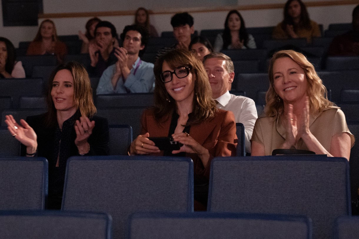 (L-R): Kate Moennig as Shane, Jennifer Beals as Bette and Laurel Holloman as Tina in THE L WORD: GENERATION Q, "Quiet Before the Storm". Photo Credit: Isabella Vosmikova/SHOWTIME.