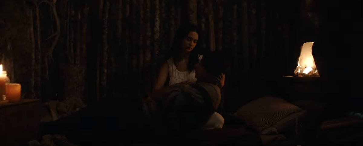 In the Yellowjackets season 2 trailer, Lottie lowers Travis in some sort of ritual