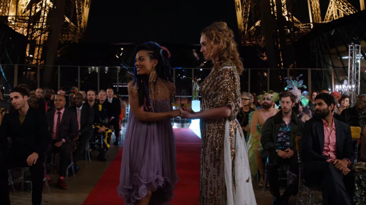 Nomi and Amanita marrying on "Sense8"