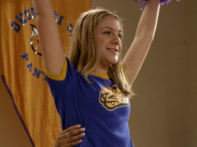 Paige from Degrassi: The Next Generation during cheer practice