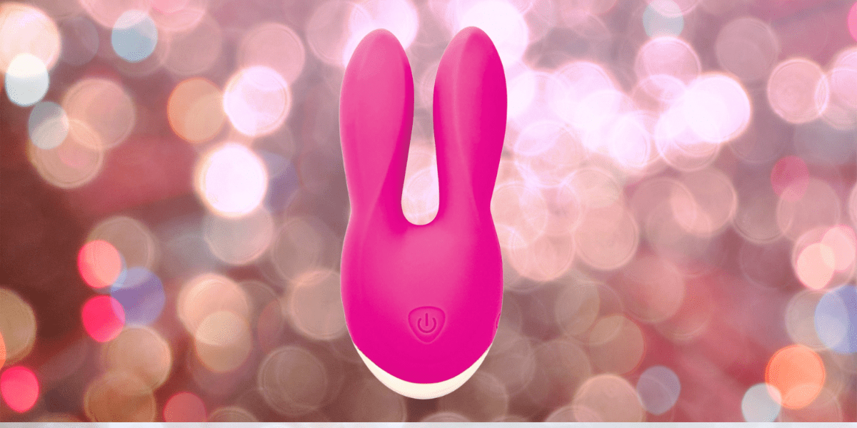 the peace vibe is hot pink with two appendages at the top for which we presume it is named. otherwise it is petite and curvy.