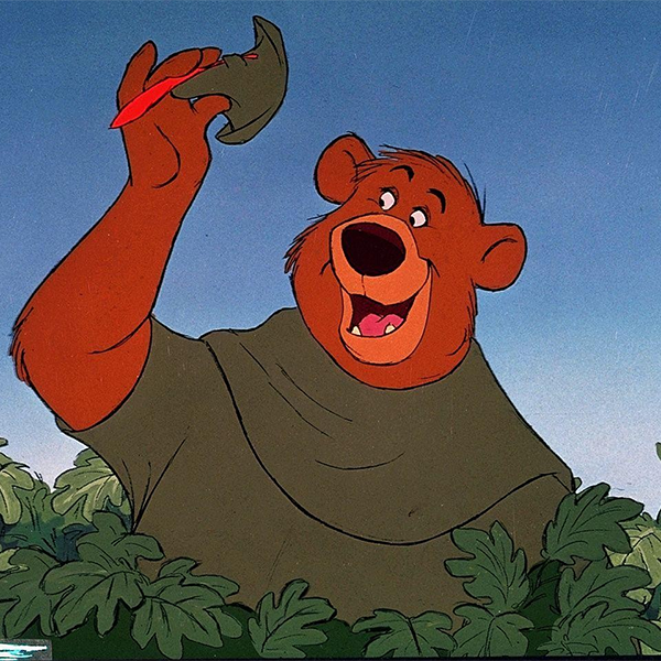 Little John tips his feathered cap in Robin Hood