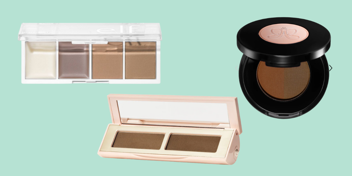 three sets of brow setting powder