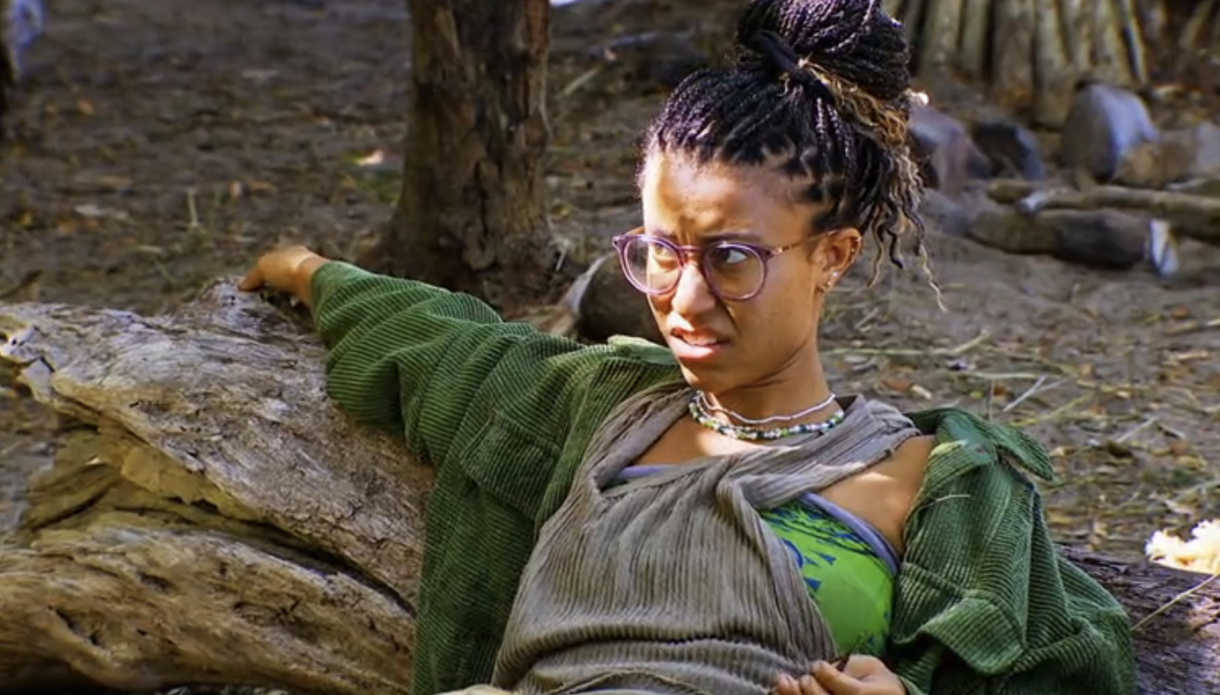 contestant on survivor looking like "what?"