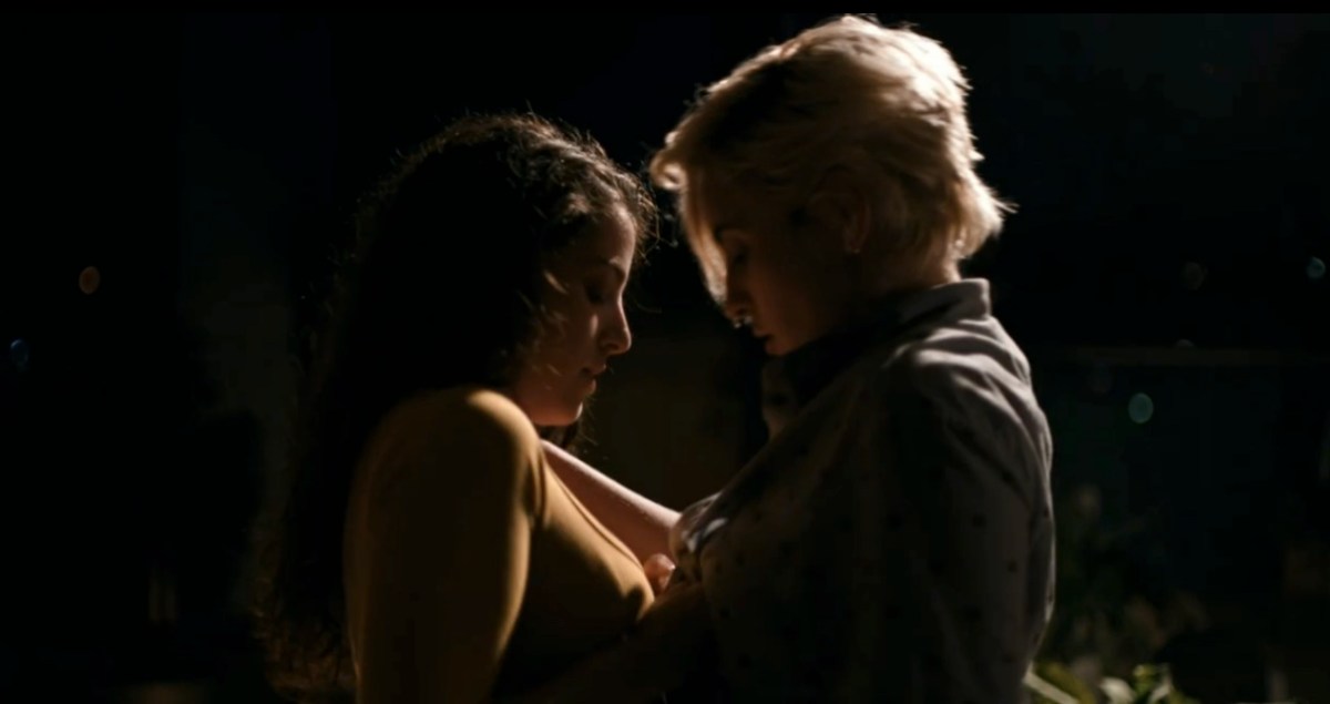 Rebecca and Finley undressing