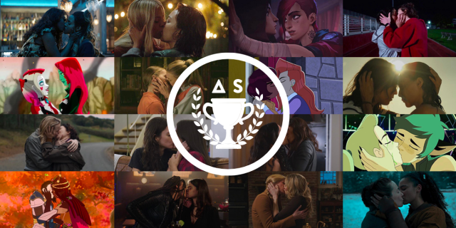 The 16 couples in the Enemies to Lovers round of March Madness with a trophy on top!