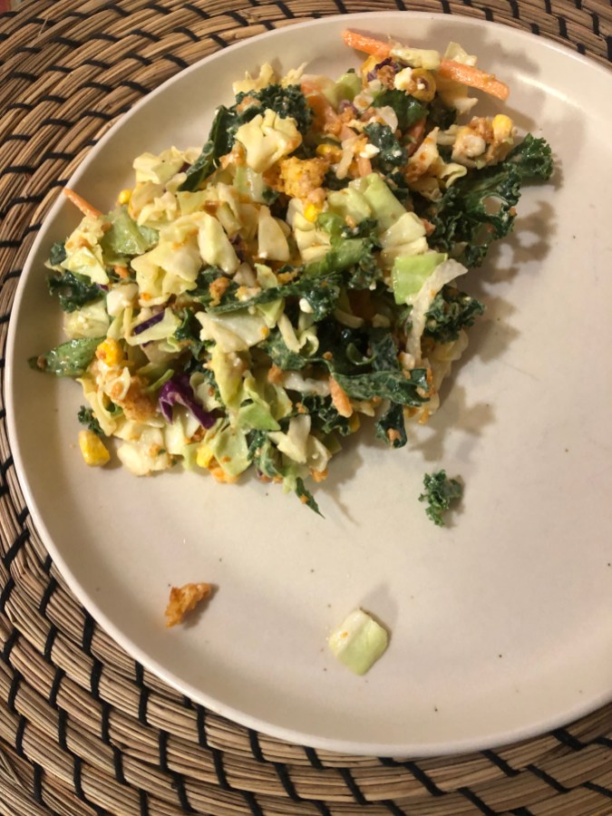 corn and kale salad