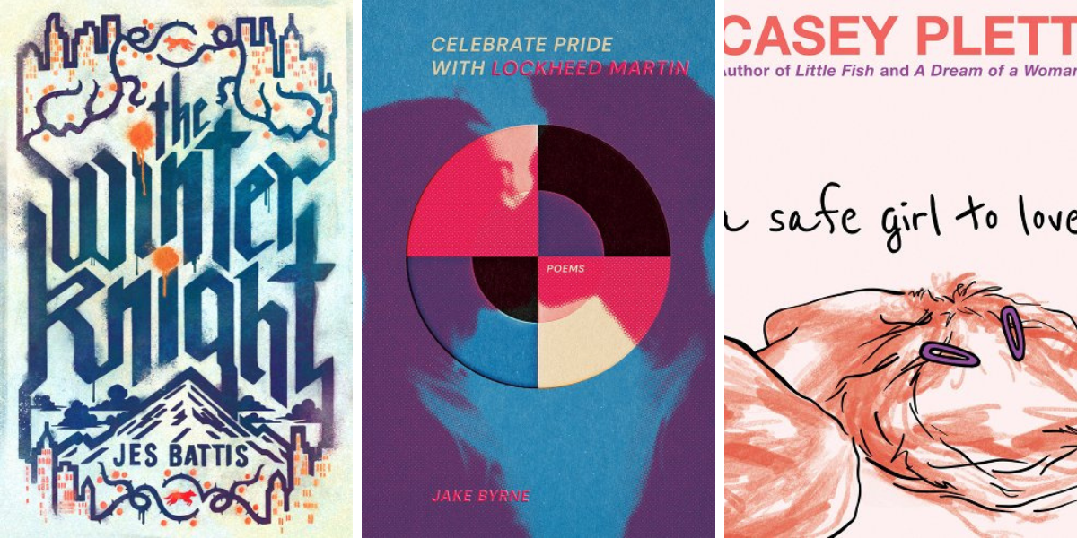 The Winter Knight by Jes Battis, Celebrate Pride with Lockheed Martin by Jake Byrne, and A Safe Girl to Love by Casey Plett