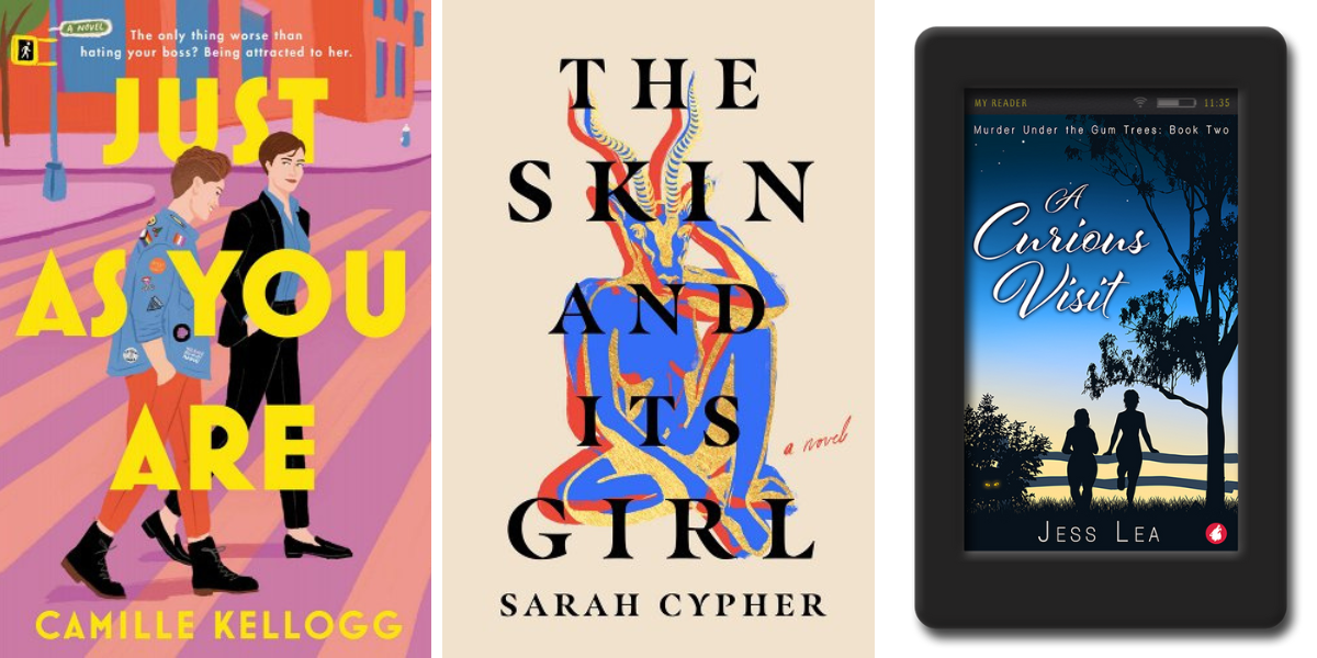 Just As You Are by Camille Kellogg, The Skin and Its Girl  by Sarah Cypher, and A Curious Visit by Jess Lea.