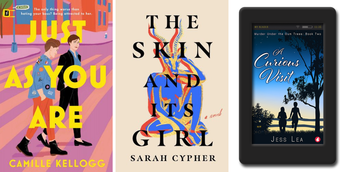 Just As You Are by Camille Kellogg, The Skin and Its Girl by Sarah Cypher, and A Curious Visit by Jess Lea.