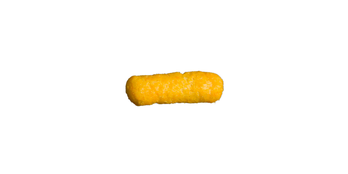 A single solitary Cheeto.