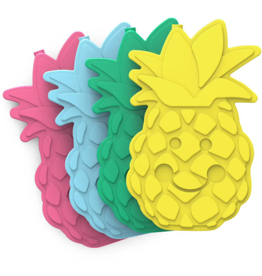 reusable ice packs shaped like pineapples