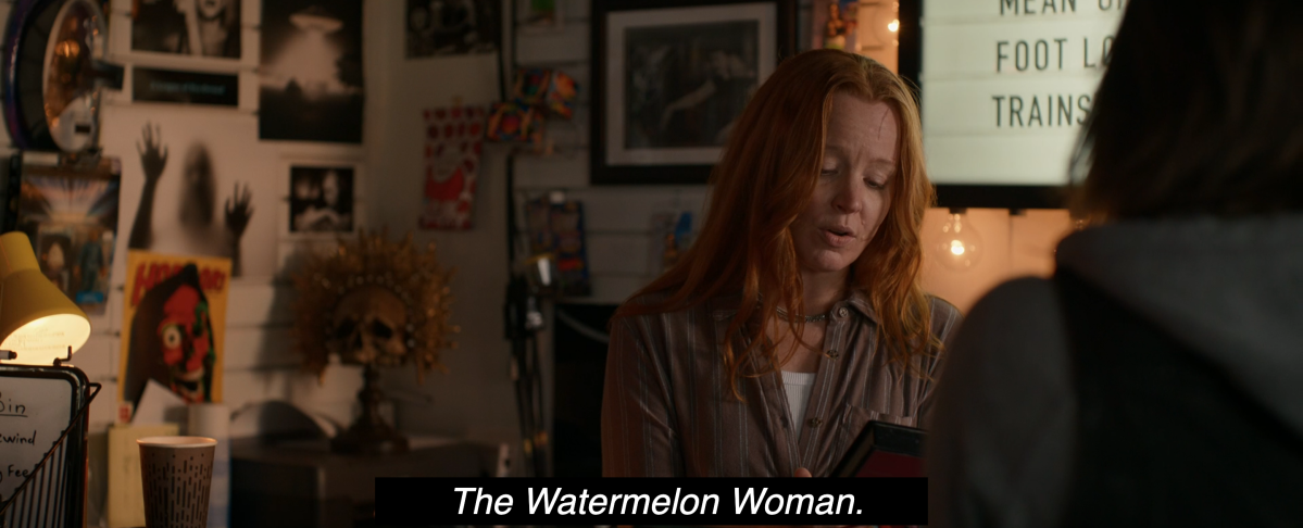 Adult Van in Yellowjackets 205 saying "The Watermelon Woman"