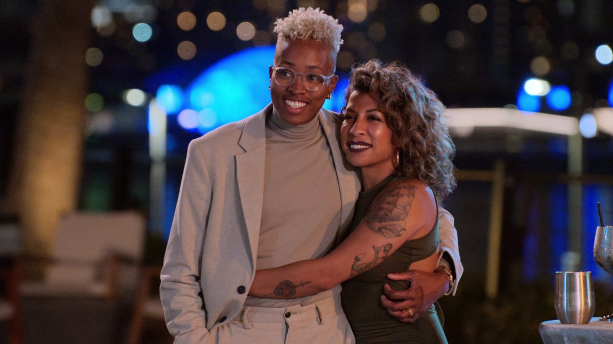 The Ultimatum Queer Love. (L to R) Mal Wright, Yoly Rojas in episode 201 of The Ultimatum Queer Love. Cr. Courtesy of Netflix © 2023