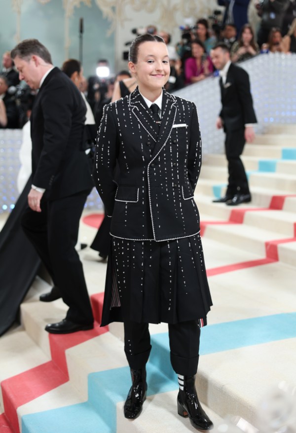 Bella Ramsey at the 2023 Met Gala: Karl Lagerfeld: A Line of Beauty held at the Metropolitan Museum of Art on May 1, 2023 in New York, New York. 