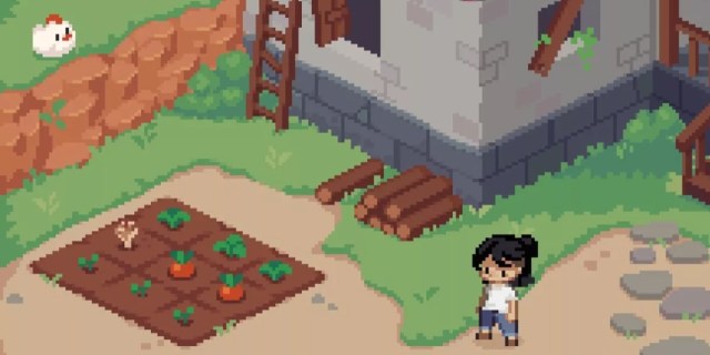 A pixelated video game called Grave Seasons.