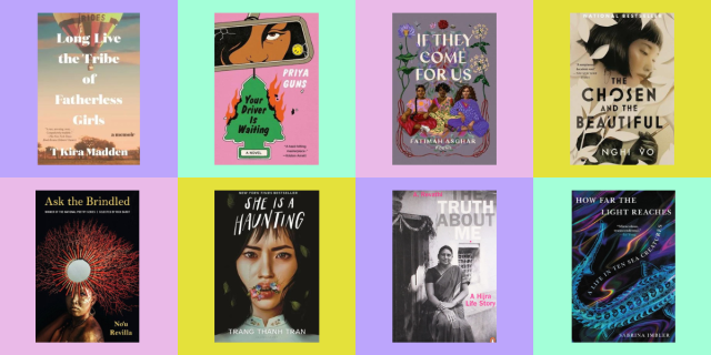 Long Live the Tribe of Fatherless Girls by T Kira Māhealani Madden, Your Driver Is Waiting by Priya Guns, If They Come For Us by Fatimah Asghar, The Chosen and the Beautiful by Nghi Vo, Ask the Brindles by No'u Revilla, She Is a Haunting by Trang Tranh Tran, The Truth About Me by A. Revathi, and How Far the Light Reaches by Sabrina Imbler