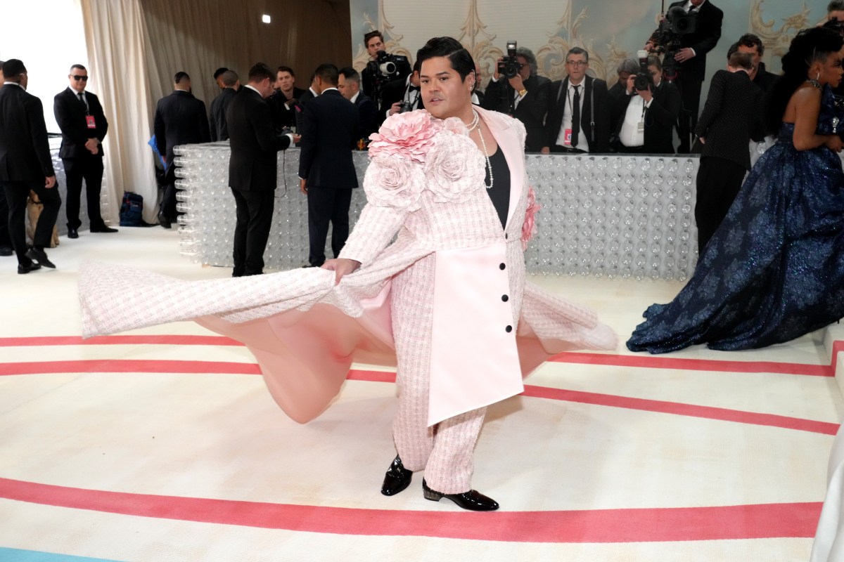Harvey Guillén attends the 2023 Met Gala Celebrating "Karl Lagerfeld: A Line Of Beauty" at Metropolitan Museum of Art on May 01, 2023 in New York City.