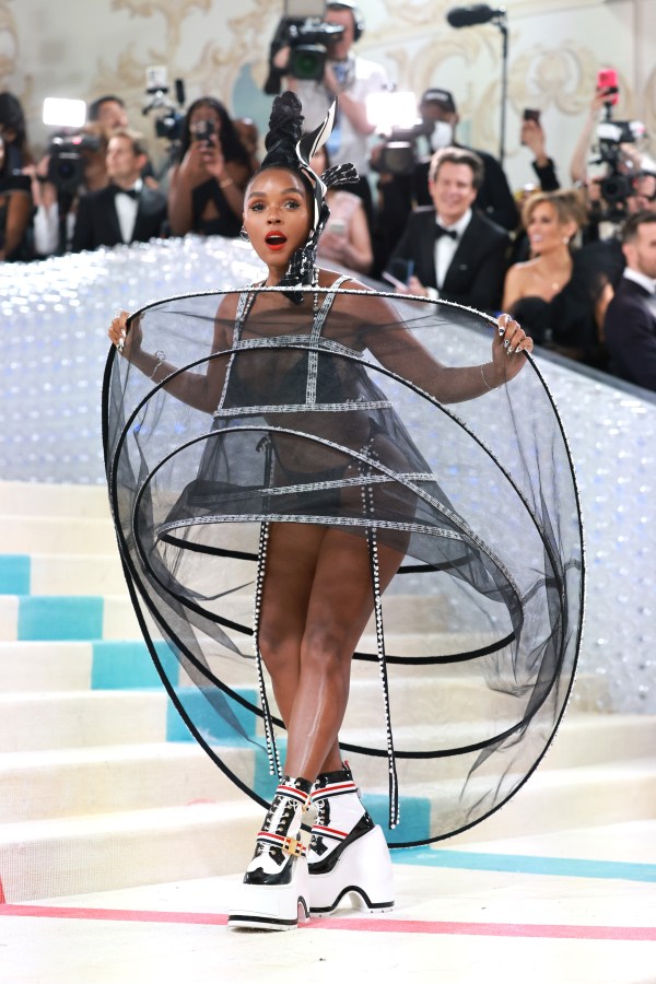 Janelle Monáe attends The 2023 Met Gala Celebrating "Karl Lagerfeld: A Line Of Beauty" at The Metropolitan Museum of Art on May 01, 2023 in New York City. 