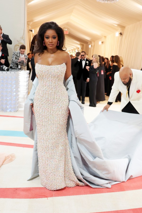 Keke Palmer attends The 2023 Met Gala Celebrating "Karl Lagerfeld: A Line Of Beauty" at The Metropolitan Museum of Art on May 01, 2023 in New York City.