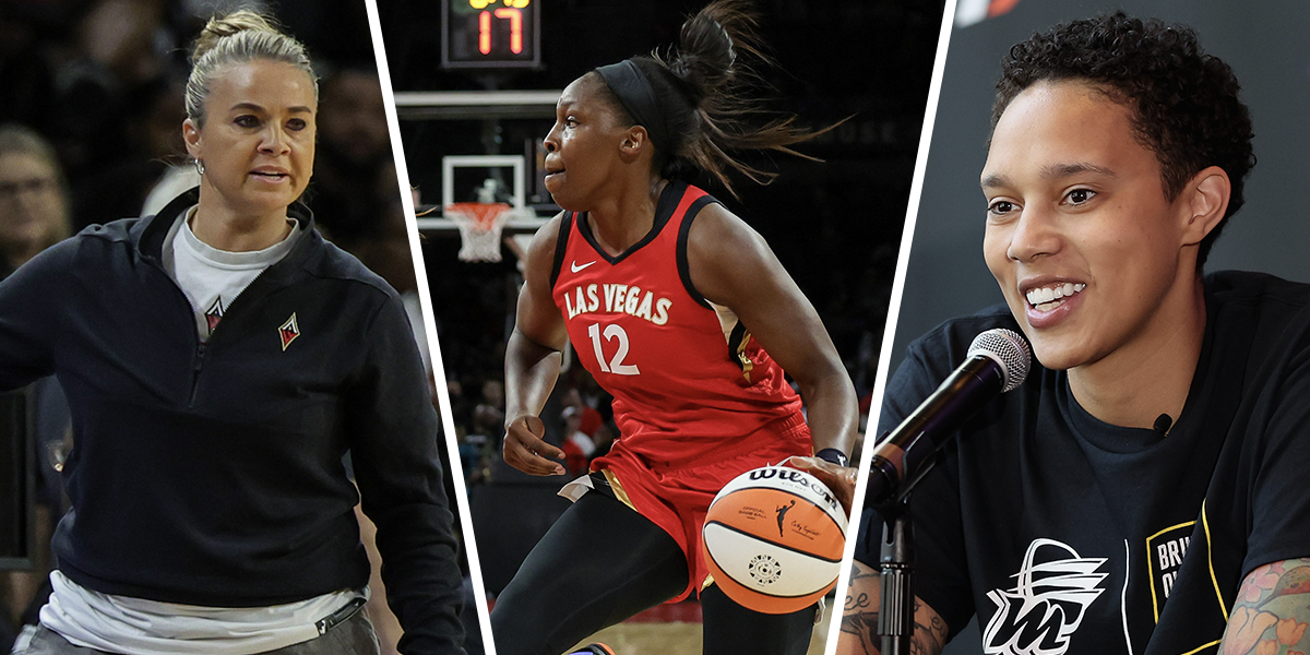 Becky Hammon, Chelsea Gray, and Brittney Griner