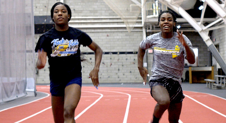 trans athletes run on a track in the documentary Changing the Game