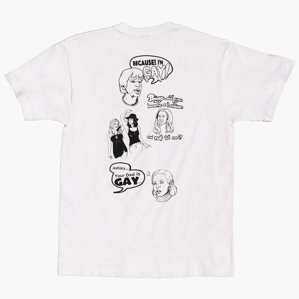 Gay Degrassi t-shirt with kids from degrassi saying