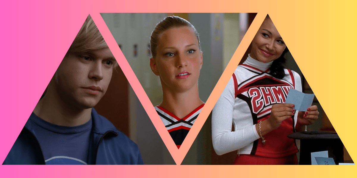 Sam, Brittany, and Santana on Glee