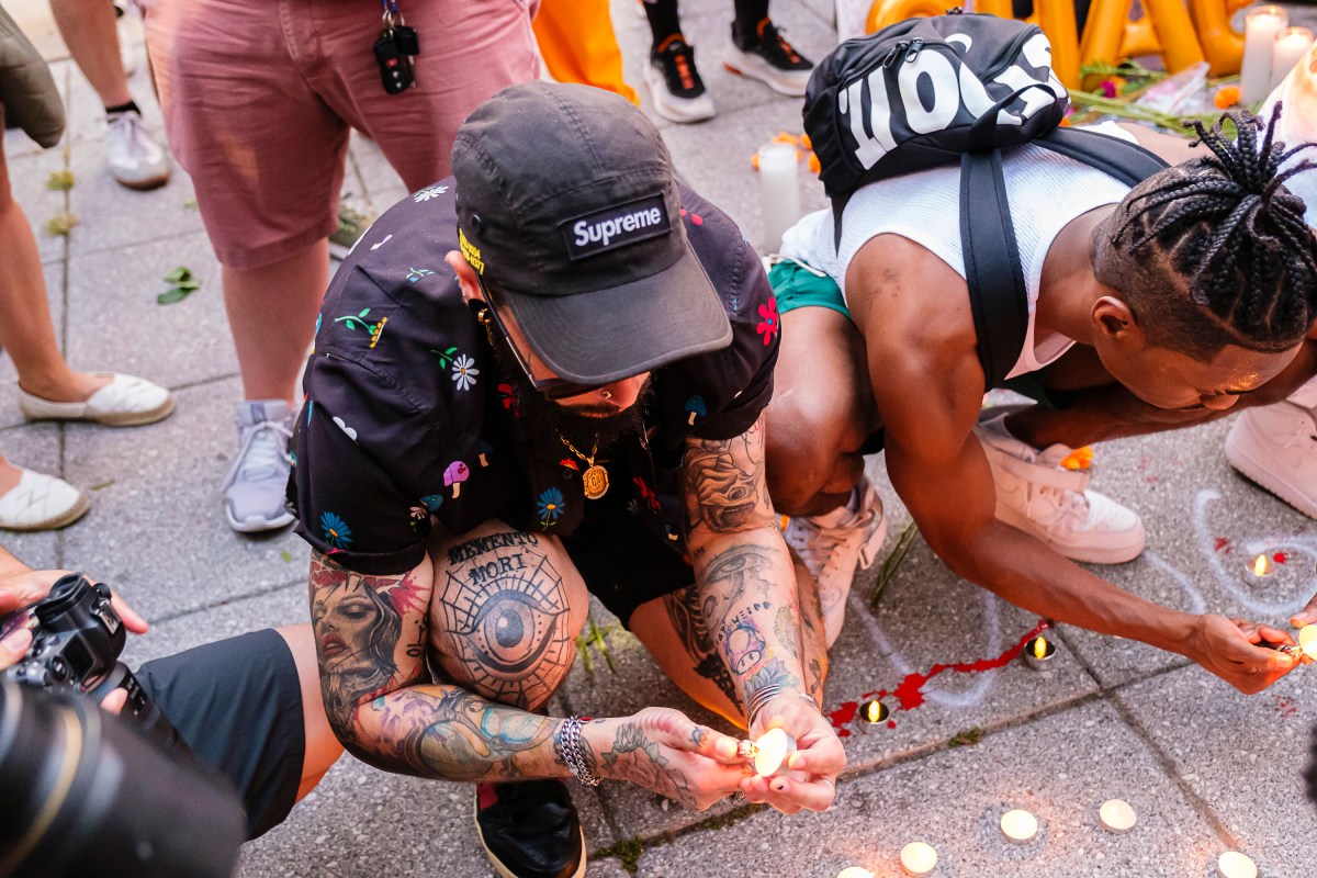 UNITED STATES -August 5: A vigil, march and rally in the West Village honoring the memory of O'Shae Sibley who was slain in Brooklyn, Saturday, Aug. 5, 2023.
