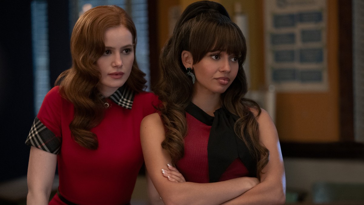 Cheryl and Toni stand wearing red in Riverdale