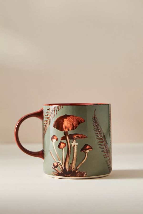 a mushroom mug