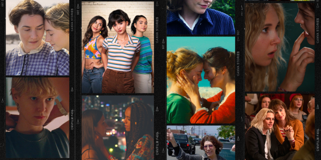 collage of lesbian movies on hulu