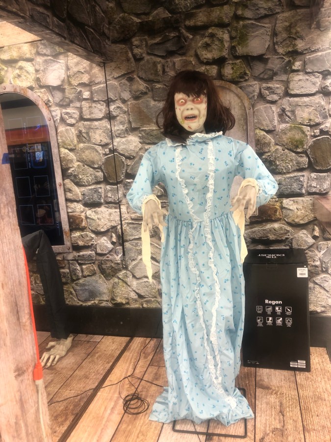 Regan from The Exorcist in Animatronic form
