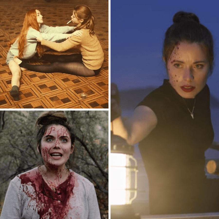visual for what horror movies match your evil energy for cancer with screen grabs from suspiria, superhost, and what keeps you alive
