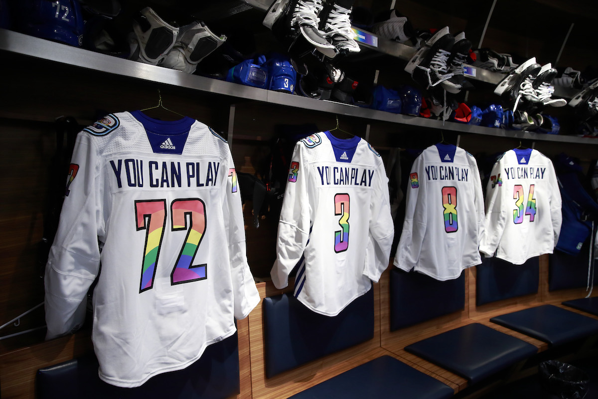 NHL bans Pride jerseys on the ice next season because they've become a  'distraction' from the game, official says