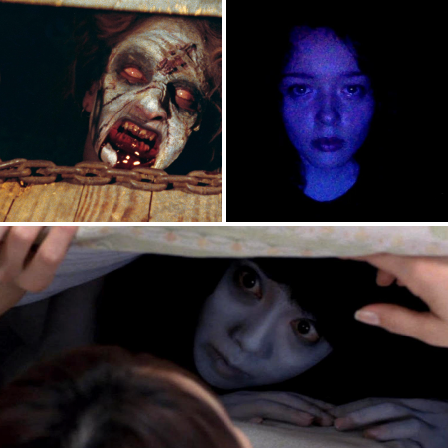 sagittarius' mood board with screen grabs from the evil dead, we're all going to the world's fair and ju-on