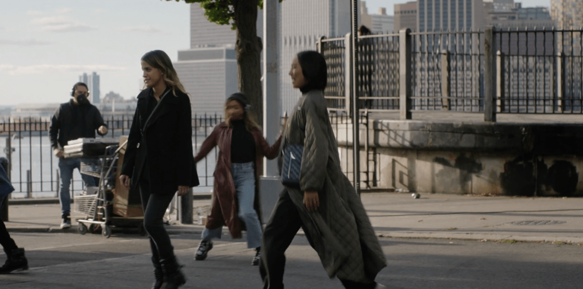 Natalie Morales and Greta Lee walking around the streets of NYC in The Morning Show 305