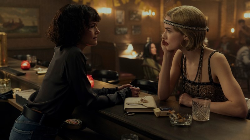 The Fall of the House of Usher: Verna the bartender and Young Mad