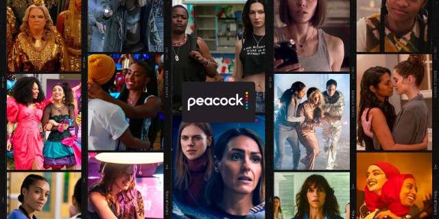 collage of tv shows streaming on peacock