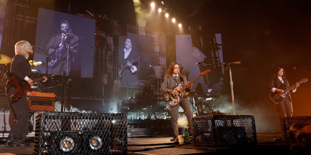 boygenius onstage at MSG